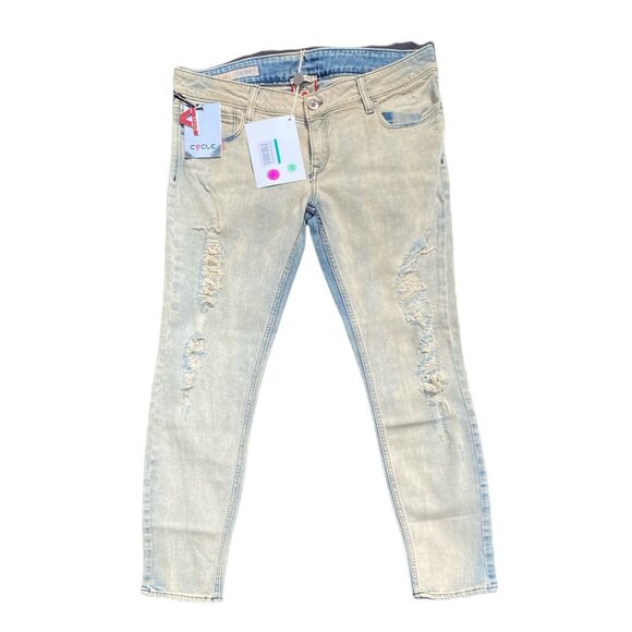 Cycle Denim Skinny Light Blue Wash Women's Jeans 31 NWT - Picture 1 of 5